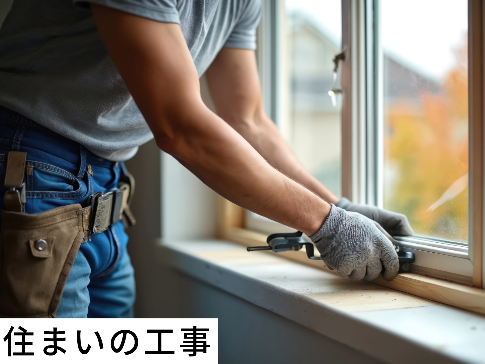 住まいの工事の様子